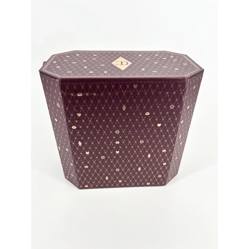Charlotte Tilbury‎ Advent Calendar 2023 Empty Drawers Chest Burgundy Makeup